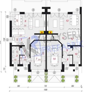 Alternative view of 325 mt2 Butik Dubleks Prefabrik Villa
