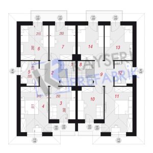 Alternative view of 250 mt2 Butik Dubleks Prefabrik Villa