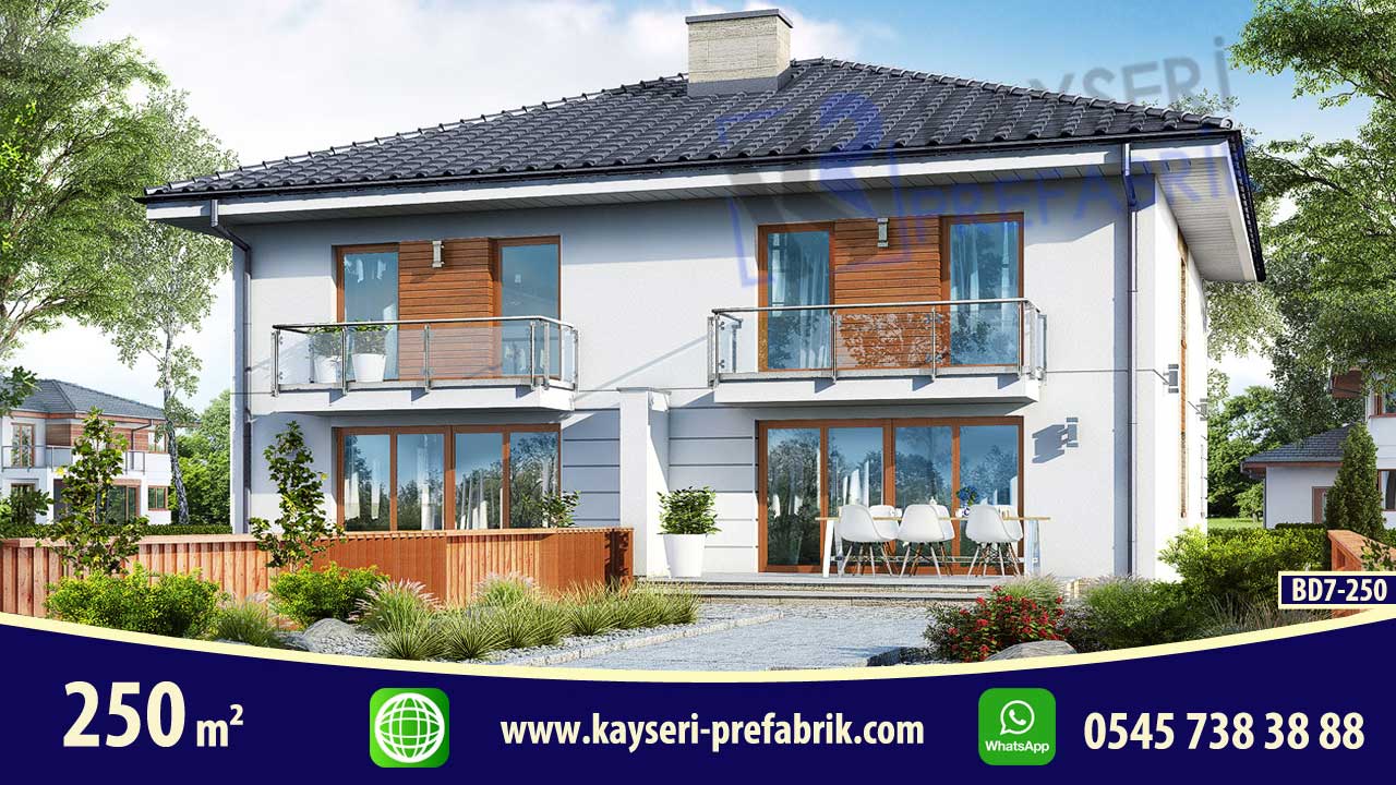 250 mt2 Butik Dubleks Prefabrik Villa