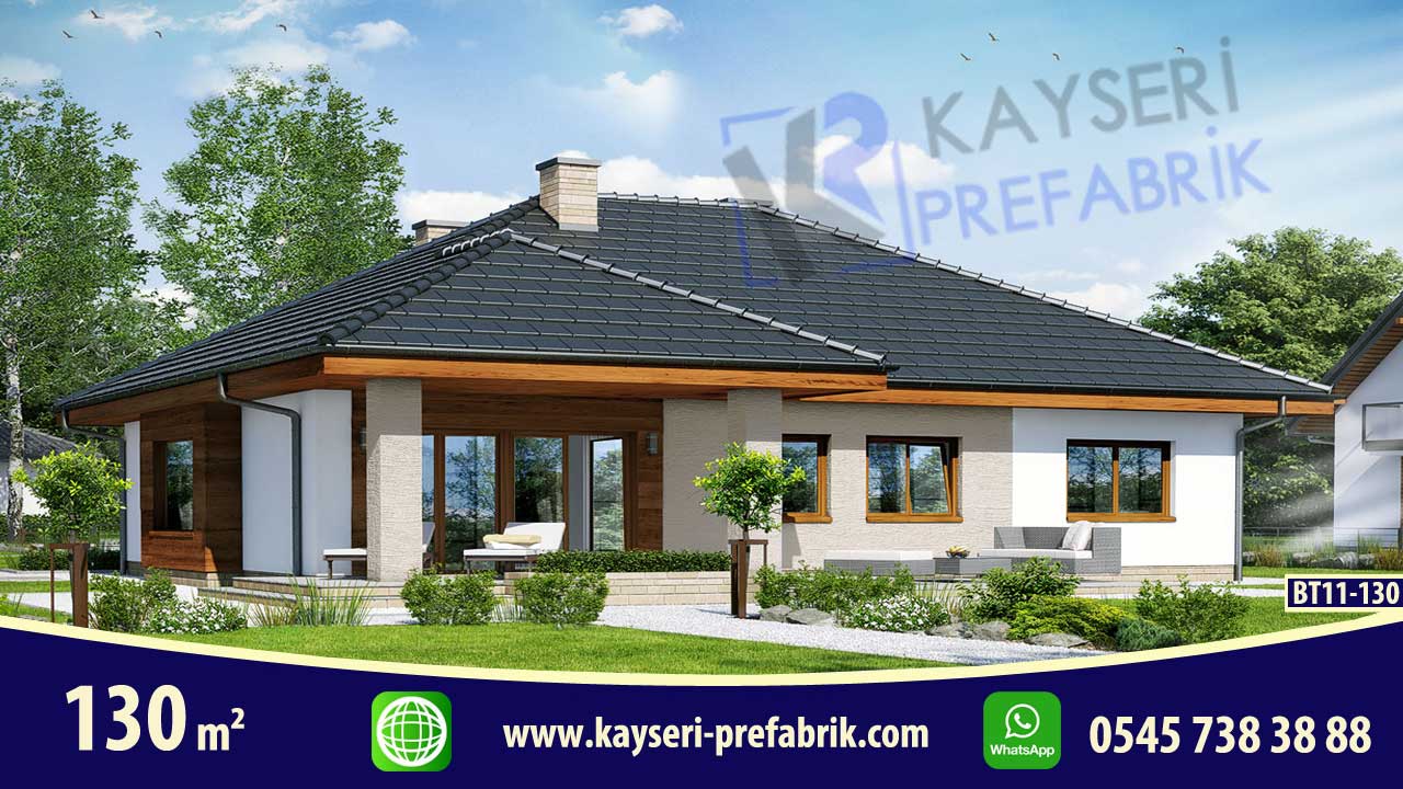 130 mt2 Butik Prefabrik Villa