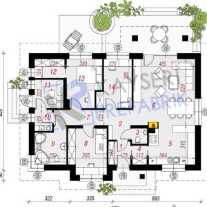 Alternative view of 100 mt2 Butik Prefabrik Villa