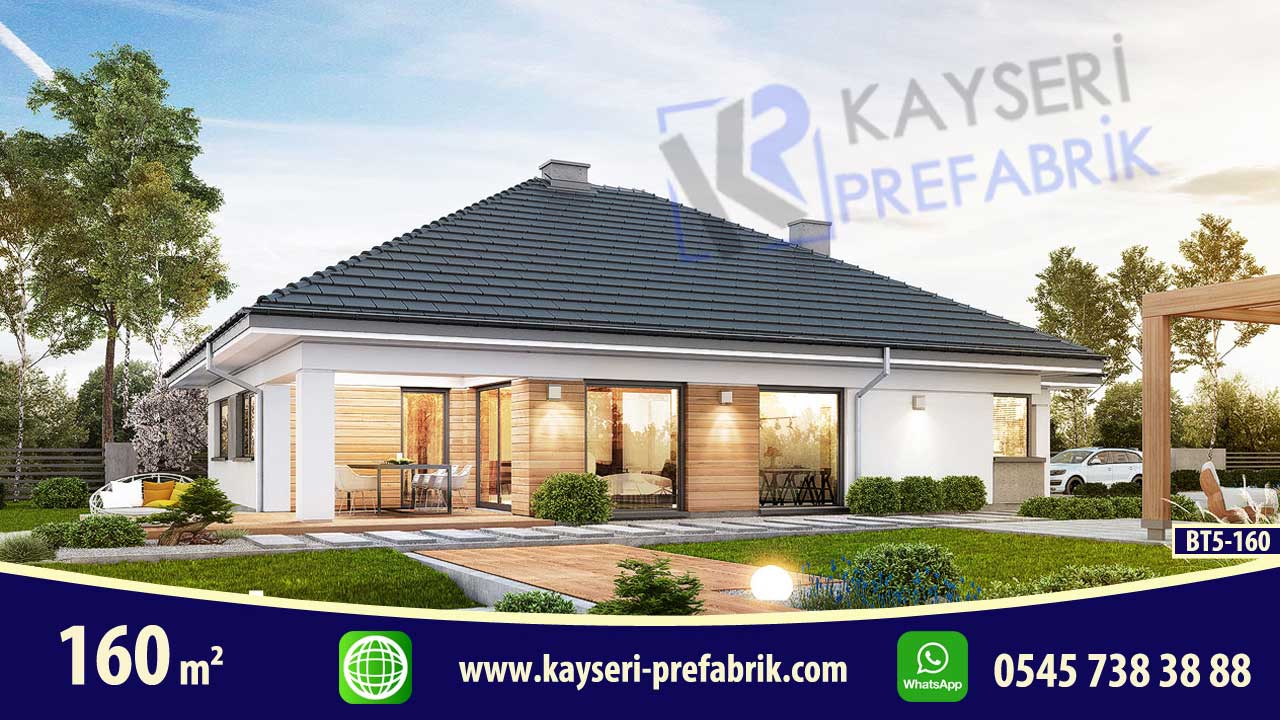 160 mt2 Butik Prefabrik Villa