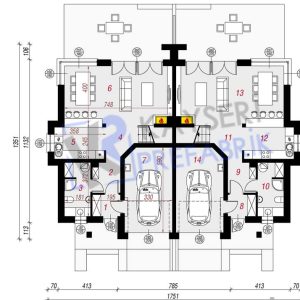 Alternative view of 335 mt2 Butik Dubleks Prefabrik Villa